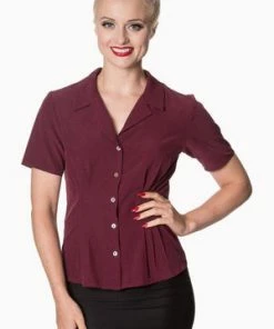 Banned Ladies Blouse -ROCKABILLY TOPS Shop ladies blouse banned 11 300x