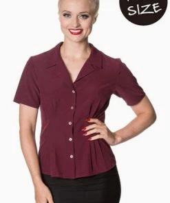 Banned Ladies Blouse -ROCKABILLY TOPS Shop ladies blouse banned 13 300x