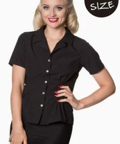 Banned Ladies Blouse -ROCKABILLY TOPS Shop ladies blouse banned 4 300x