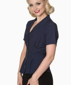 Banned Ladies Blouse -ROCKABILLY TOPS Shop ladies blouse banned 6 300x