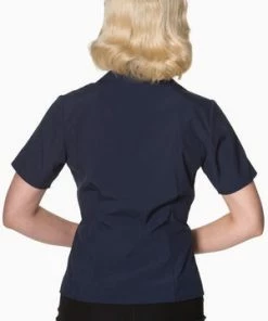 Banned Ladies Blouse -ROCKABILLY TOPS Shop ladies blouse banned 7 300x