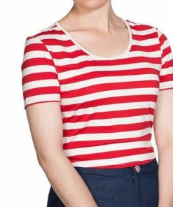 Banned Land Ahoy T-Shirt -ROCKABILLY TOPS Shop land ahoy t shirt banned 3 300x