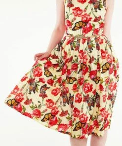 Voodoo Vixen Laura Butterfly Swing Dress 9 Voodoo Vixen Laura Butterfly Swing Dress -ROCKABILLY TOPS Shop laura butterfly swing dress voodoo vixen 3 300x