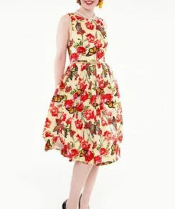 Voodoo Vixen Laura Butterfly Swing Dress