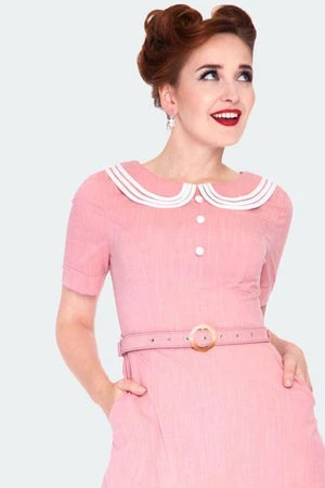 Voodoo Vixen Layered Collar Belted Dress 6 Voodoo Vixen Layered Collar Belted Dress - Image 4