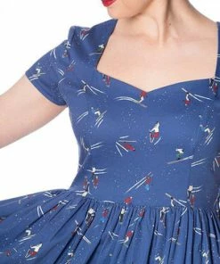 Banned Lets Ski Fit And Flare Dress -ROCKABILLY TOPS Shop lets ski fit and flare dress banned 3 300x