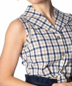 Banned Lets Vacay Button Top -ROCKABILLY TOPS Shop lets vacay button top banned 3 300x