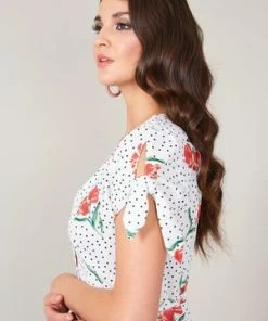 Voodoo Vixen Lilian V-neck Dress 14 Voodoo Vixen Lilian V-neck Dress -ROCKABILLY TOPS Shop lilian v neck dress voodoo vixen 4 300x