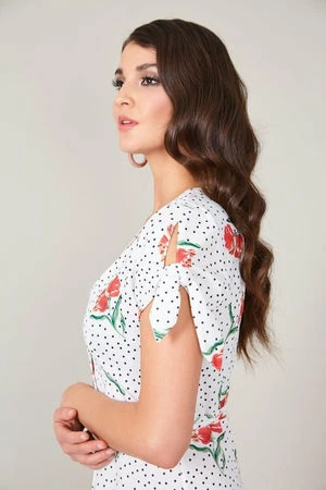 Voodoo Vixen Lilian V-neck Dress 6 Voodoo Vixen Lilian V-neck Dress - Image 4