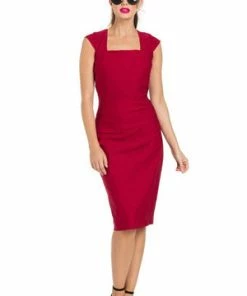 Voodoo Vixen Lillian Pencil Dress 12 Voodoo Vixen Lillian Pencil Dress -ROCKABILLY TOPS Shop lillian pencil dress voodoo vixen 3 300x
