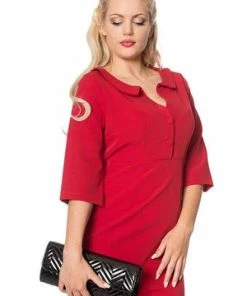 Banned Lipstick Pencil Dress 9 Banned Lipstick Pencil Dress -ROCKABILLY TOPS Shop lipstick pencil dress banned 3 300x