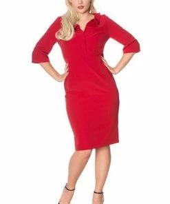 Banned Lipstick Pencil Dress