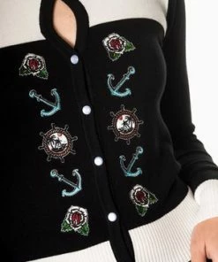 Banned Lock And Key Cardigan -ROCKABILLY TOPS Shop lock and key cardigan banned 3 300x