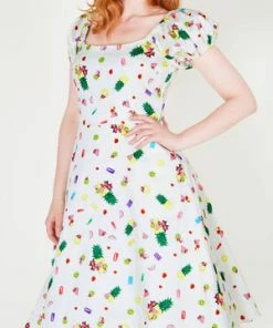 Voodoo Vixen Lola Fruit Print Flared Tea Dress 10 Voodoo Vixen Lola Fruit Print Flared Tea Dress -ROCKABILLY TOPS Shop lola fruit print flared tea dress dra 8669 01.448 300x