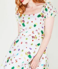 Voodoo Vixen Lola Fruit Print Flared Tea Dress 11 Voodoo Vixen Lola Fruit Print Flared Tea Dress -ROCKABILLY TOPS Shop lola fruit print flared tea dress dra 8669 04.448 300x
