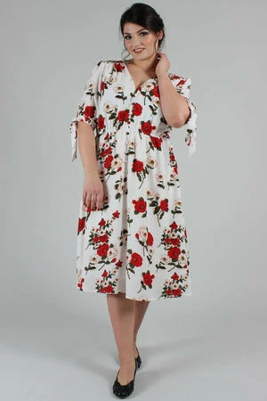 Voodoo Vixen Lorelei Floral Calf Length Dress 8 Voodoo Vixen Lorelei Floral Calf Length Dress - Image 6