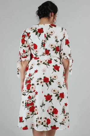 Voodoo Vixen Lorelei Floral Calf Length Dress 9 Voodoo Vixen Lorelei Floral Calf Length Dress - Image 7