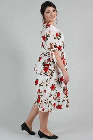 Voodoo Vixen Lorelei Floral Calf Length Dress 10 Voodoo Vixen Lorelei Floral Calf Length Dress - Image 8