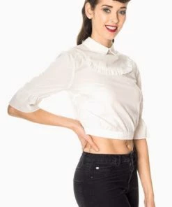 Banned Lotus Blouse -ROCKABILLY TOPS Shop lotus blouse banned 3 300x