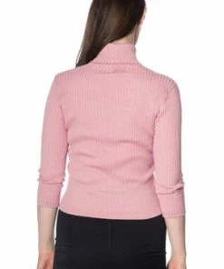 Banned Louise Ribbed Knit Polo -ROCKABILLY TOPS Shop louise ribbed knit polo banned 10 300x