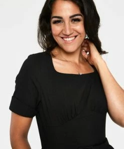 Voodoo Vixen Lucia Short Sleeve Midi Dress 20 Voodoo Vixen Lucia Short Sleeve Midi Dress -ROCKABILLY TOPS Shop lucia black short sleeve midi dress dra 9402 04.1037 300x