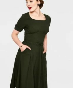 Voodoo Vixen Lucia Short Sleeve Midi Dress