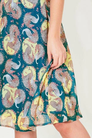 Voodoo Vixen Lucy Peacock Summer Dress 6 Voodoo Vixen Lucy Peacock Summer Dress - Image 5