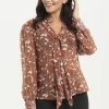 Voodoo Vixen Madeline 40s Style Brown Floral Blouse 1 Voodoo Vixen Madeline 40s Style Brown Floral Blouse -ROCKABILLY TOPS Shop madeline 40s style brown floral blouse voodoo vixen 300x