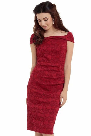 Voodoo Vixen Maisie Paisley Pencil Dress 8 Voodoo Vixen Maisie Paisley Pencil Dress - Image 6