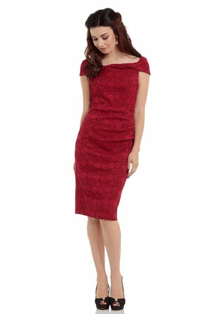 Voodoo Vixen Maisie Paisley Pencil Dress 10 Voodoo Vixen Maisie Paisley Pencil Dress - Image 8