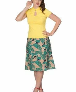 Banned Mandarin Collar Top -ROCKABILLY TOPS Shop mandarin collar top banned 21 300x