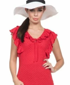 Voodoo Vixen Maria Vintage Red Top