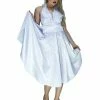 Dr Faust Marilyn Monroe Style Cocktail White Midi Dress - Luna -ROCKABILLY TOPS Shop marilyn monroe style cocktail white midi dress luna dr faust 300x