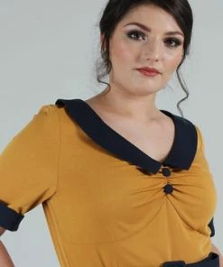 Voodoo Vixen Maryann Dress With Short Sleeves 17 Voodoo Vixen Maryann Dress With Short Sleeves -ROCKABILLY TOPS Shop maryann dress with short sleeves voodoo vixen 8 300x