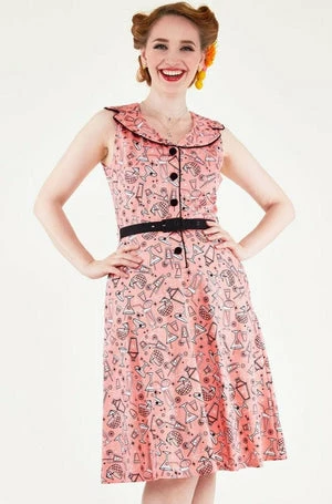 Voodoo Vixen May Belle Pink Cocktail Dress 3 Voodoo Vixen May Belle Pink Cocktail Dress