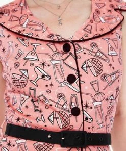 Voodoo Vixen May Belle Pink Cocktail Dress 11 Voodoo Vixen May Belle Pink Cocktail Dress -ROCKABILLY TOPS Shop may belle pink cocktail dress dra 8356 03.491 300x
