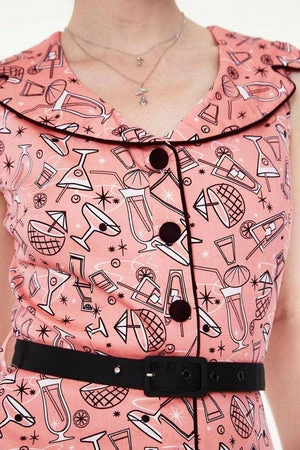 Voodoo Vixen May Belle Pink Cocktail Dress 7 Voodoo Vixen May Belle Pink Cocktail Dress - Image 5