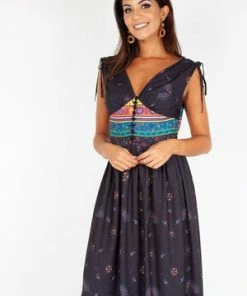 Voodoo Vixen Megan Fiesta Maxi Dress 11 Voodoo Vixen Megan Fiesta Maxi Dress -ROCKABILLY TOPS Shop megan fiesta maxi dress voodoo vixen 4 300x