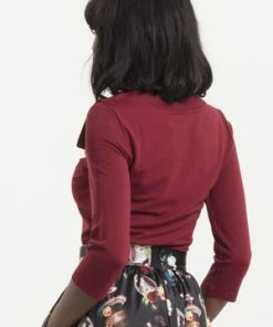 Voodoo Vixen Melanie Tie Neck Top 17 Voodoo Vixen Melanie Tie Neck Top -ROCKABILLY TOPS Shop melanie tie neck top voodoo vixen 4 300x