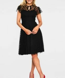 Voodoo Vixen Melody Lace Occasion Dress -ROCKABILLY TOPS Shop melody black lace occasion dress dra 9404 01.1039 1fe9abb1 a163 4b27 831e a3e4161bd707 300x