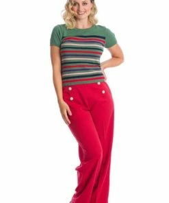 Banned Memory Lane Stripe Top 11 Banned Memory Lane Stripe Top -ROCKABILLY TOPS Shop memory lane stripe top banned 3 300x