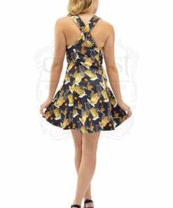 Dr Faust Meow For 3D Cats Mini Dress - Lilah -ROCKABILLY TOPS Shop meow for 3d cats mini dress lilah dr faust 2 300x