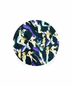 Dr Faust Mermaids Print Black Halterneck Mini Dress - Riley -ROCKABILLY TOPS Shop mermaids print black halterneck mini dress riley dr faust 3 300x