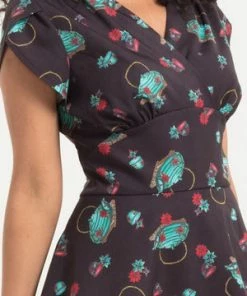 Voodoo Vixen Mia Tea-Time Full Day Dress -ROCKABILLY TOPS Shop mia tea time full day dress voodoo vixen 4 300x
