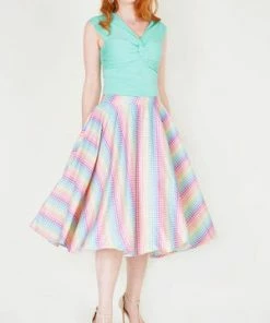 Voodoo Vixen Milla Sleeveless Top With Knotted Bust -ROCKABILLY TOPS Shop milla sleeveless top with knotted bust voodoo vixen 3 300x