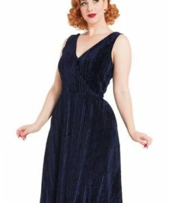 Voodoo Vixen Millicent Velvet Midi Dress 11 Voodoo Vixen Millicent Velvet Midi Dress -ROCKABILLY TOPS Shop millicent velvet midi dress voodoo vixen 4 300x