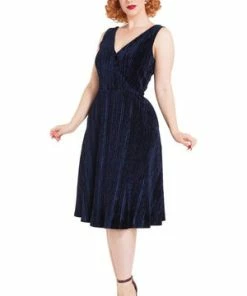 Voodoo Vixen Millicent Velvet Midi Dress