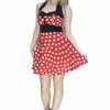 Dr Faust Minnie Mouse Style Mini Dress - Anna -ROCKABILLY TOPS Shop minnie mouse style mini dress anna dr faust 300x