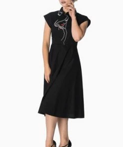 Banned Model Face Longer Dress -ROCKABILLY TOPS Shop model face longer dress banned 7 300x