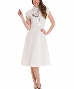 Banned Model Face Longer Dress